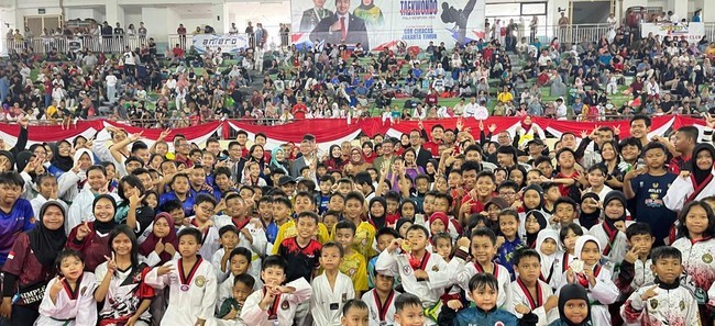 Haru dan Bahagia Atlet Cilik di Indonesia Taekwondo Championship